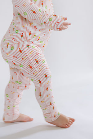 Side picture of Christmas jammies