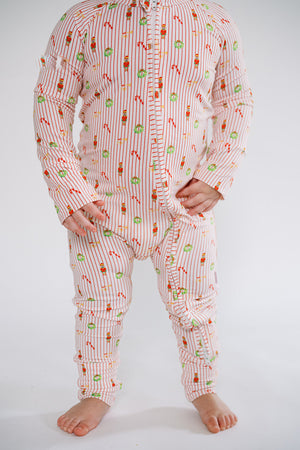 Jammies with candy canes and Christmas cheer