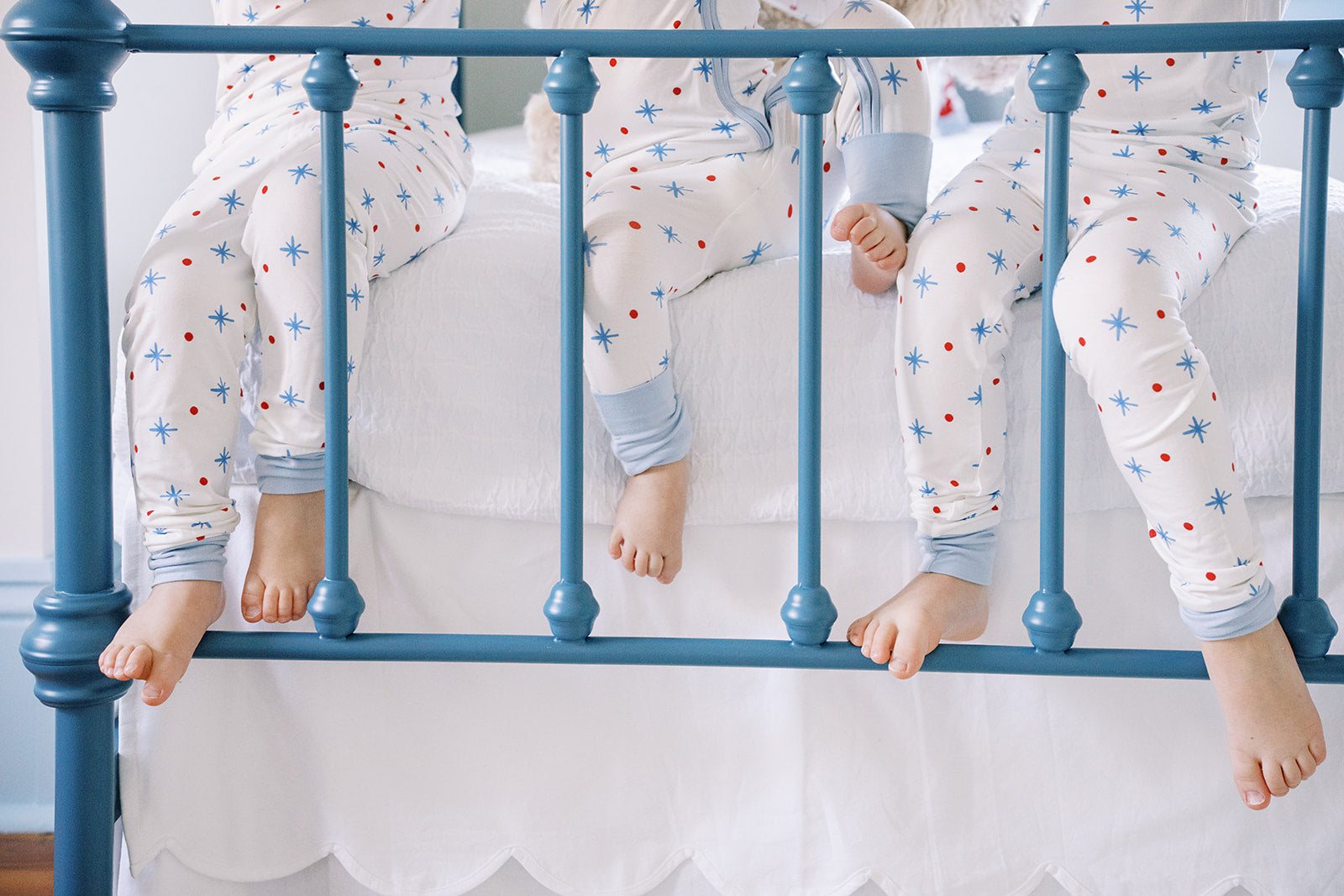 Blue and red jammies