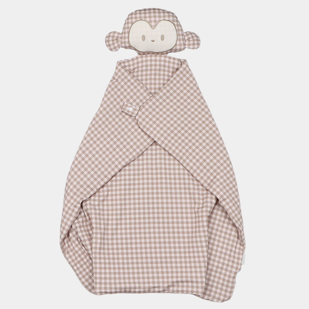 Mocha Monkey Lovey + Paci clip holder