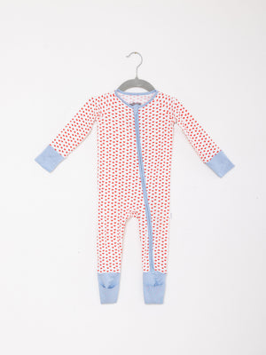 Red Heart Sleep Romper