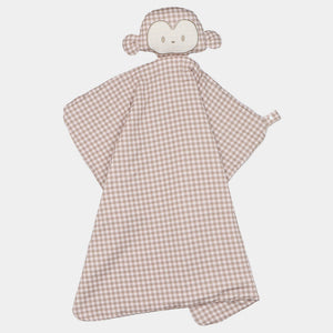 Mocha Monkey Lovey + Paci clip holder