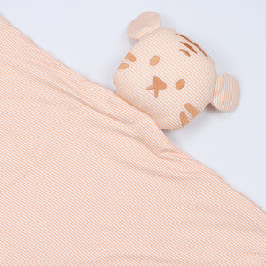 Mini-Stripe Tiger Lovey + Paci clip holder