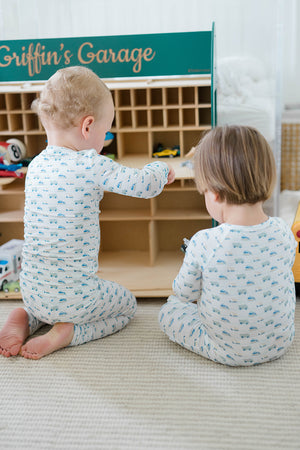 Construction Zone Sleep Romper