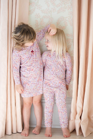 Ditsy Floral Long-Sleeve Dress