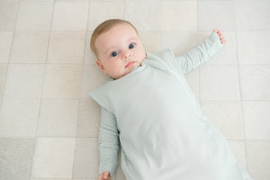 Sleep Bag - Pistachio Mini-Stripe