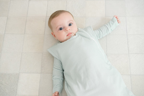 Sleep Bag - Pistachio Mini-Stripe