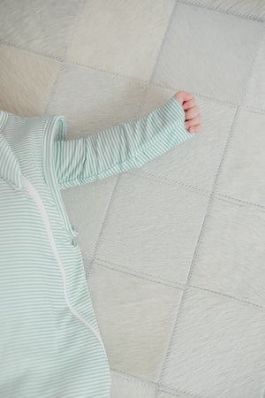 Sleep Bag - Pistachio Mini-Stripe