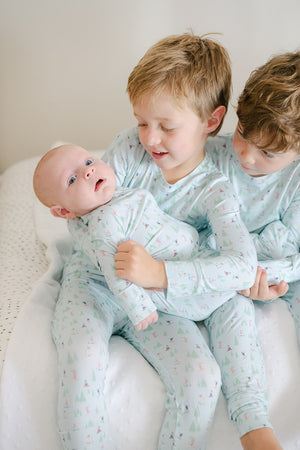 Ski Slopes Sleep Romper