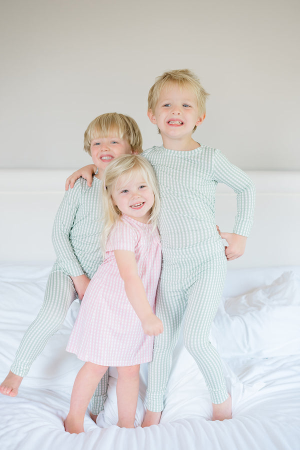 Pajama Set 2 Piece  - Gingham