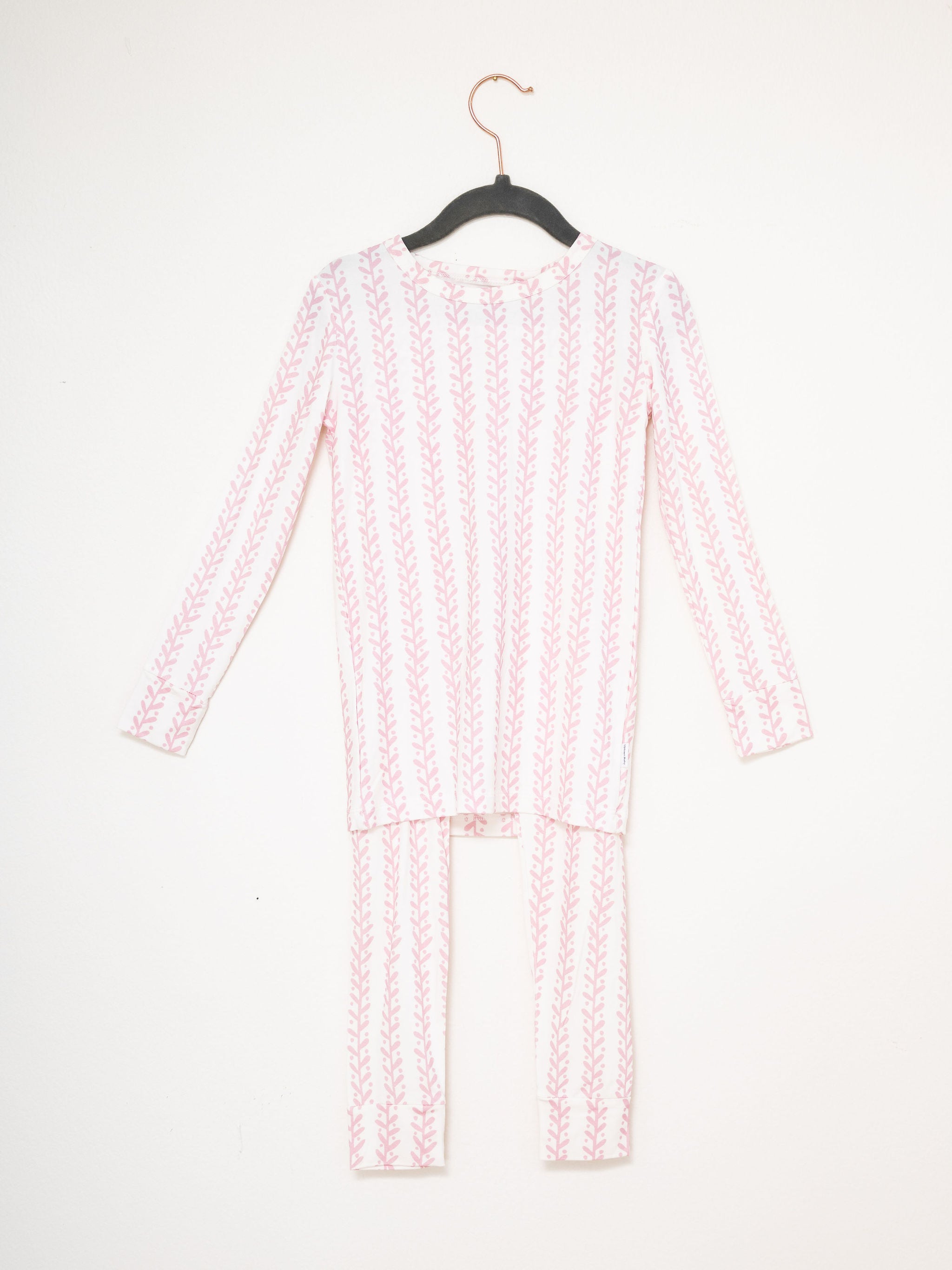Pajama Set 2 Piece - Pink Sweet Vine