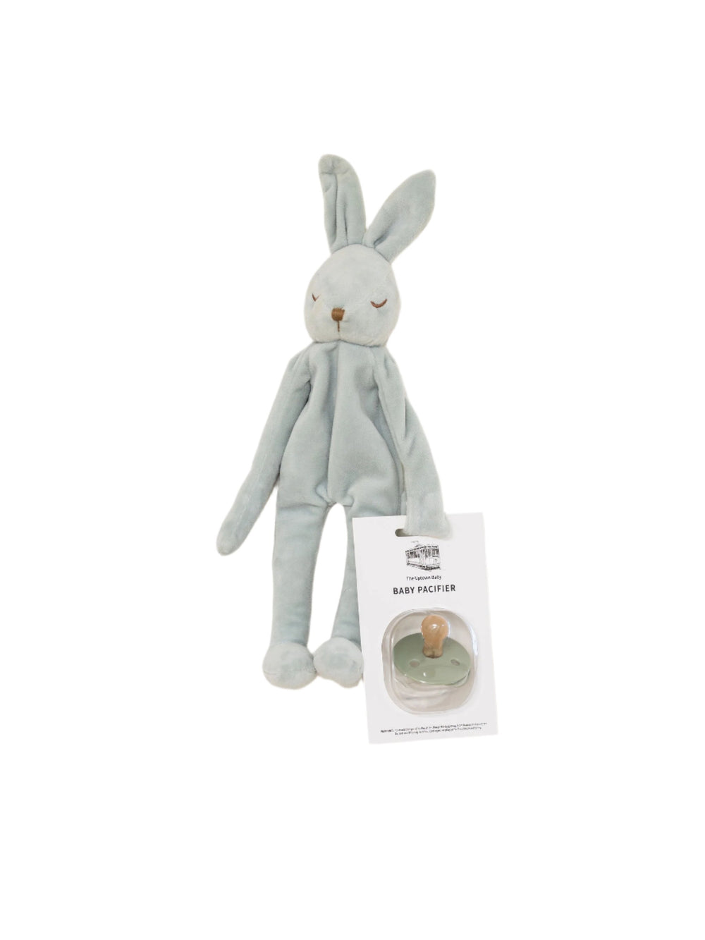 Bunny Lovey / Paci Holder - Sage Green