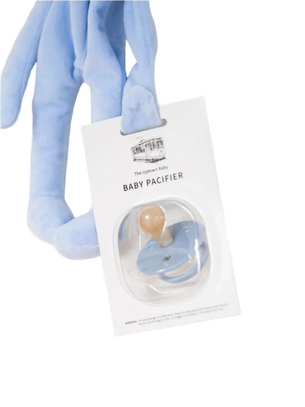 Bunny Lovey / Paci Holder - Blue