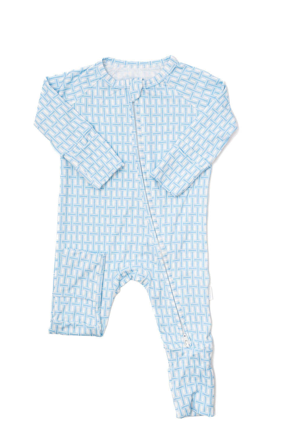 Nellie Howard Ossi X The Uptown Baby Watercolor Basket Weave Romper
