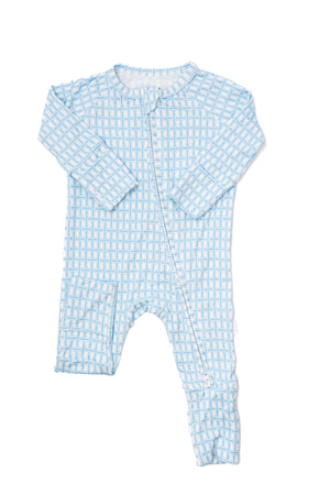 Nellie Howard Ossi X The Uptown Baby Watercolor Basket Weave Romper