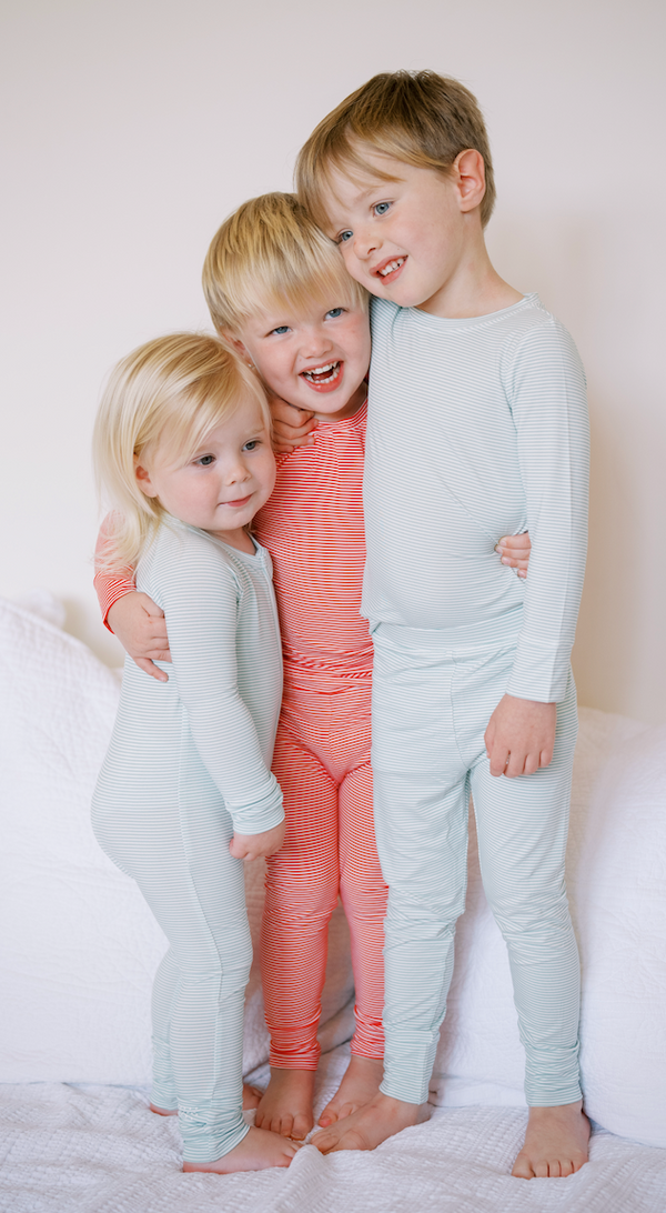 Bedtime Rompers Mini Stripe Sleep Romper