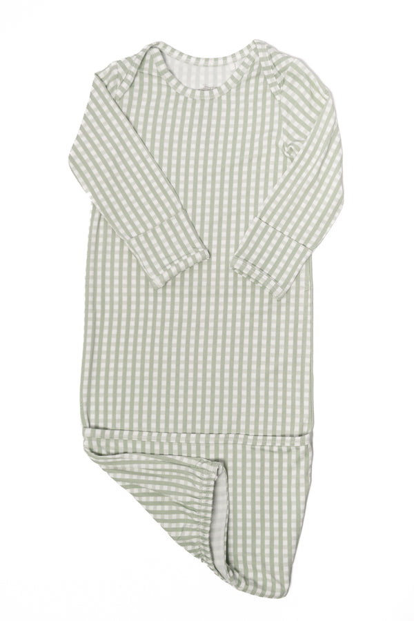 Newborn Gown - Gingham