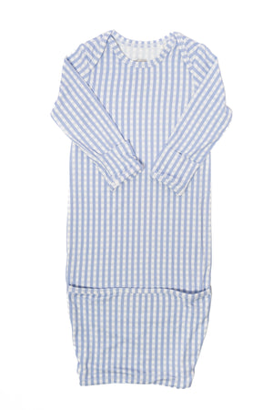Newborn Gown - Gingham