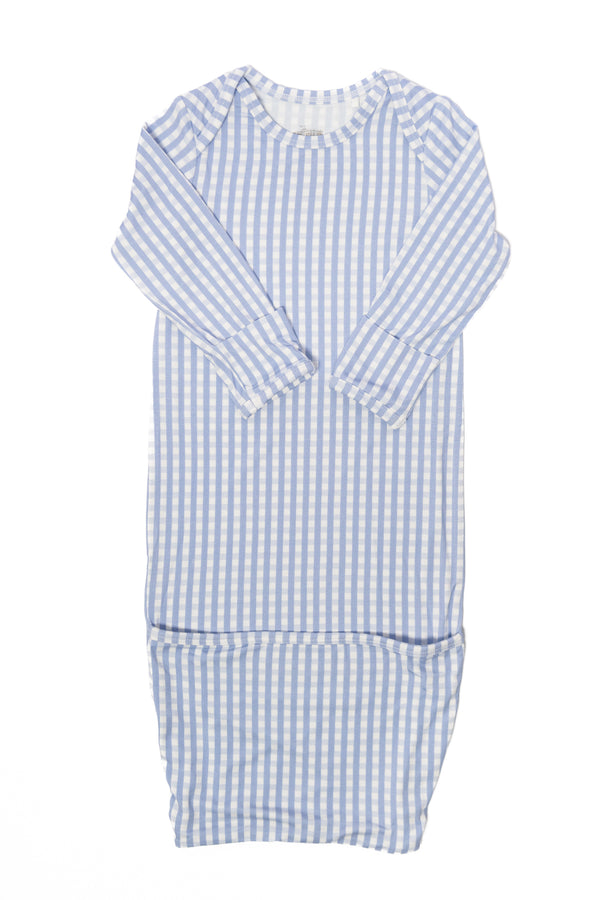 Newborn Gown - Gingham