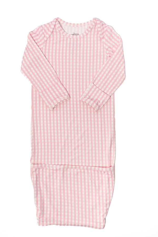 Newborn Gown - Gingham