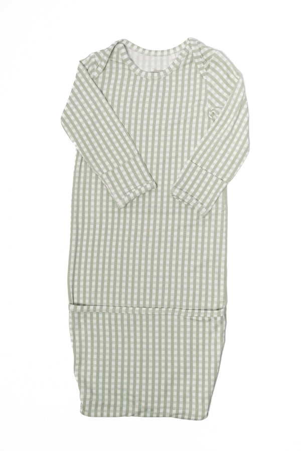 Newborn Gown - Gingham