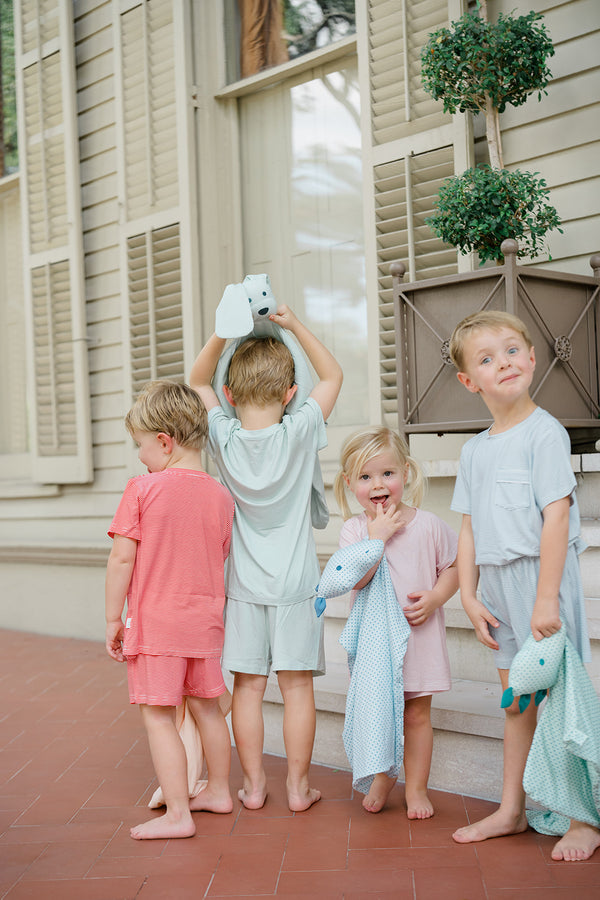 Dino Dots Lovey + Paci clip holder