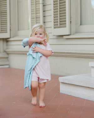 Dino Dots Lovey + Paci clip holder