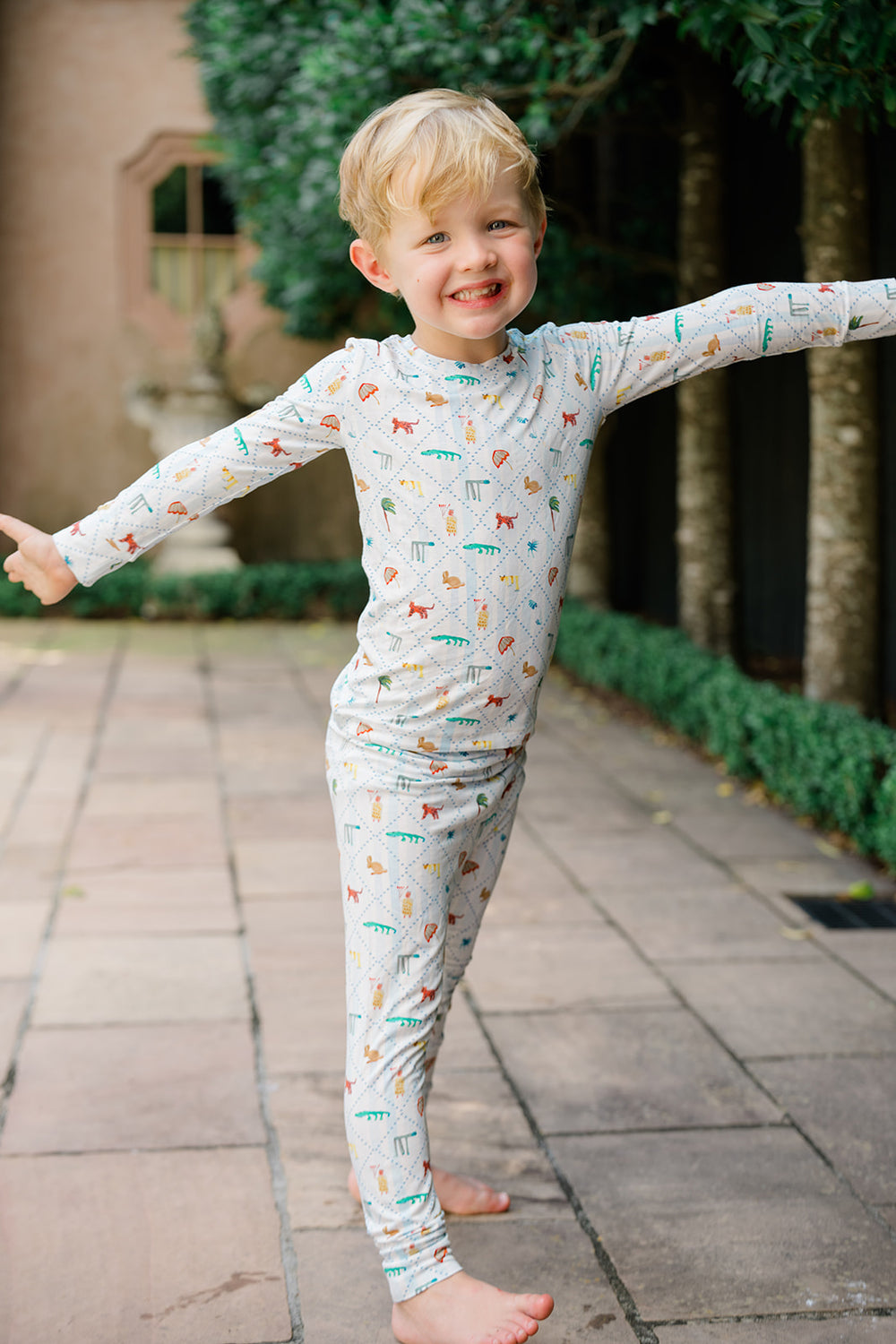 Mary Ball X The Uptown Baby - Zoo on the loose - 2 Piece Pajama Set