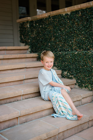 Mary Ball X The Uptown Baby Blanket - Blue