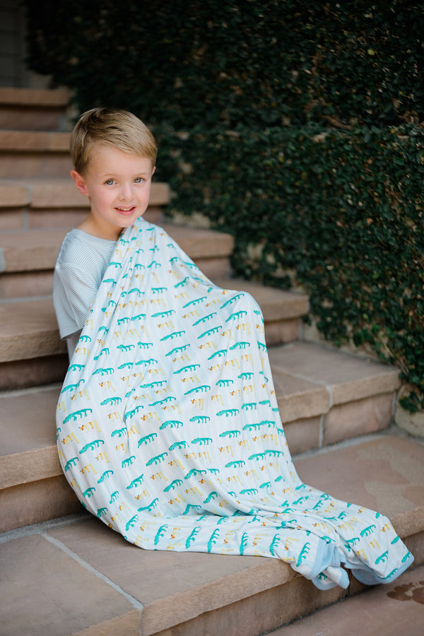 Mary Ball X The Uptown Baby Blanket - Blue