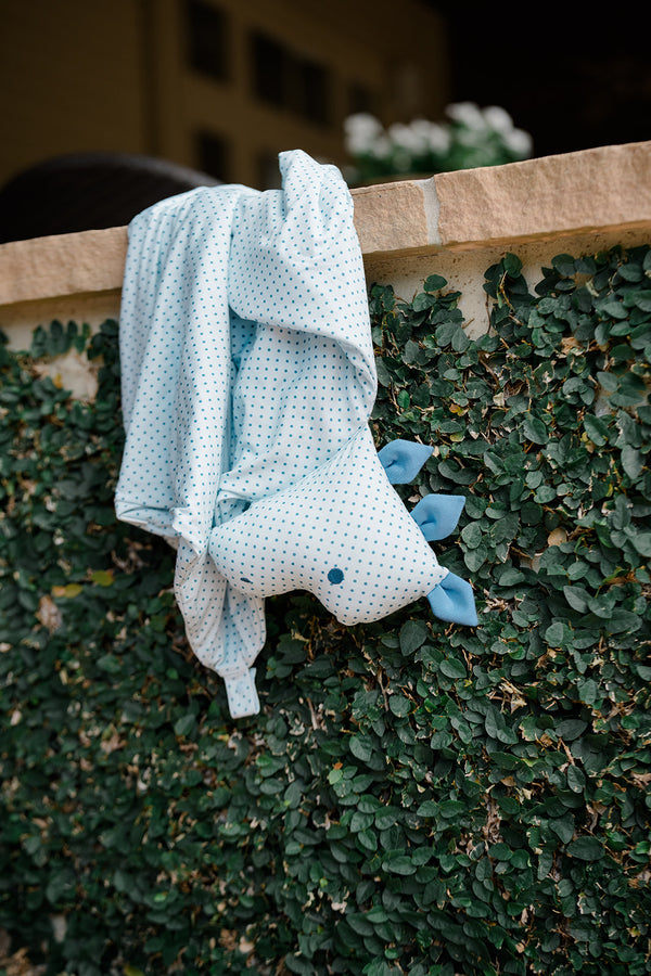 Dino Dots Lovey + Paci clip holder