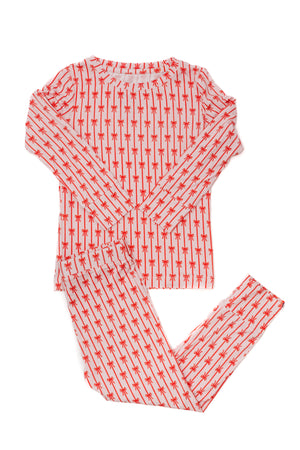 Holiday Bows 2-Piece Pajamas