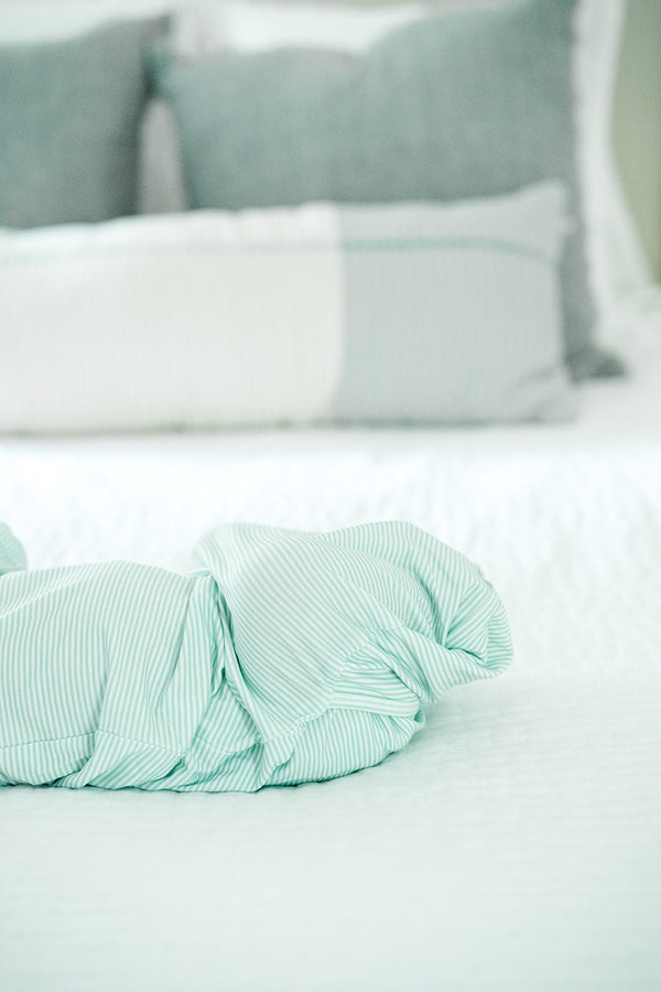Newborn Gown - Mini-Stripe