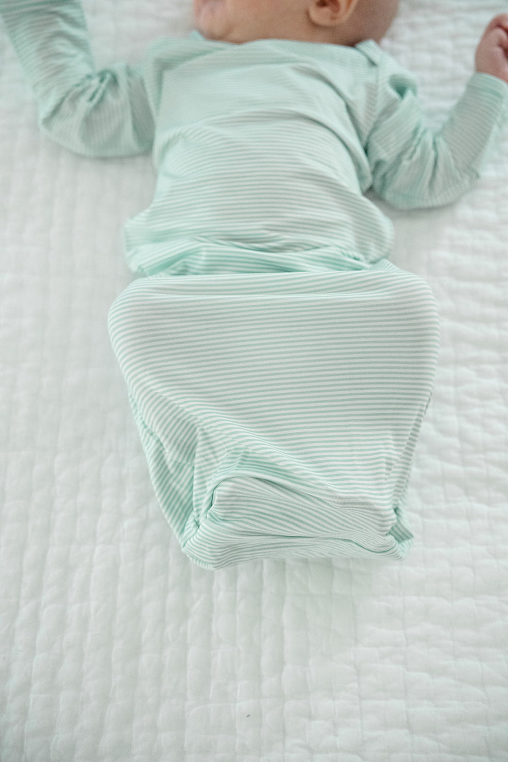 Newborn Gown - Mini-Stripe