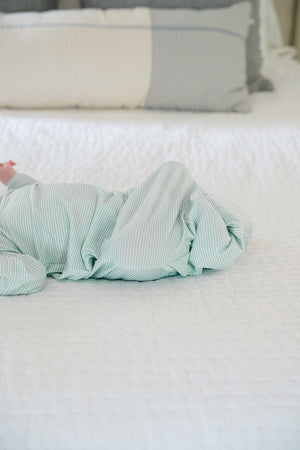 Newborn Gown - Mini-Stripe