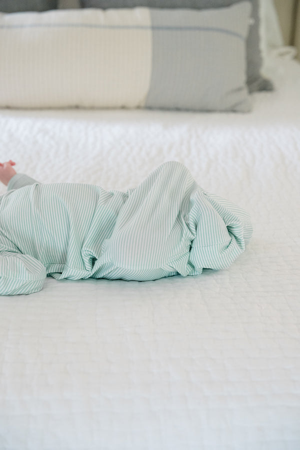 Newborn Gown - Mini-Stripe