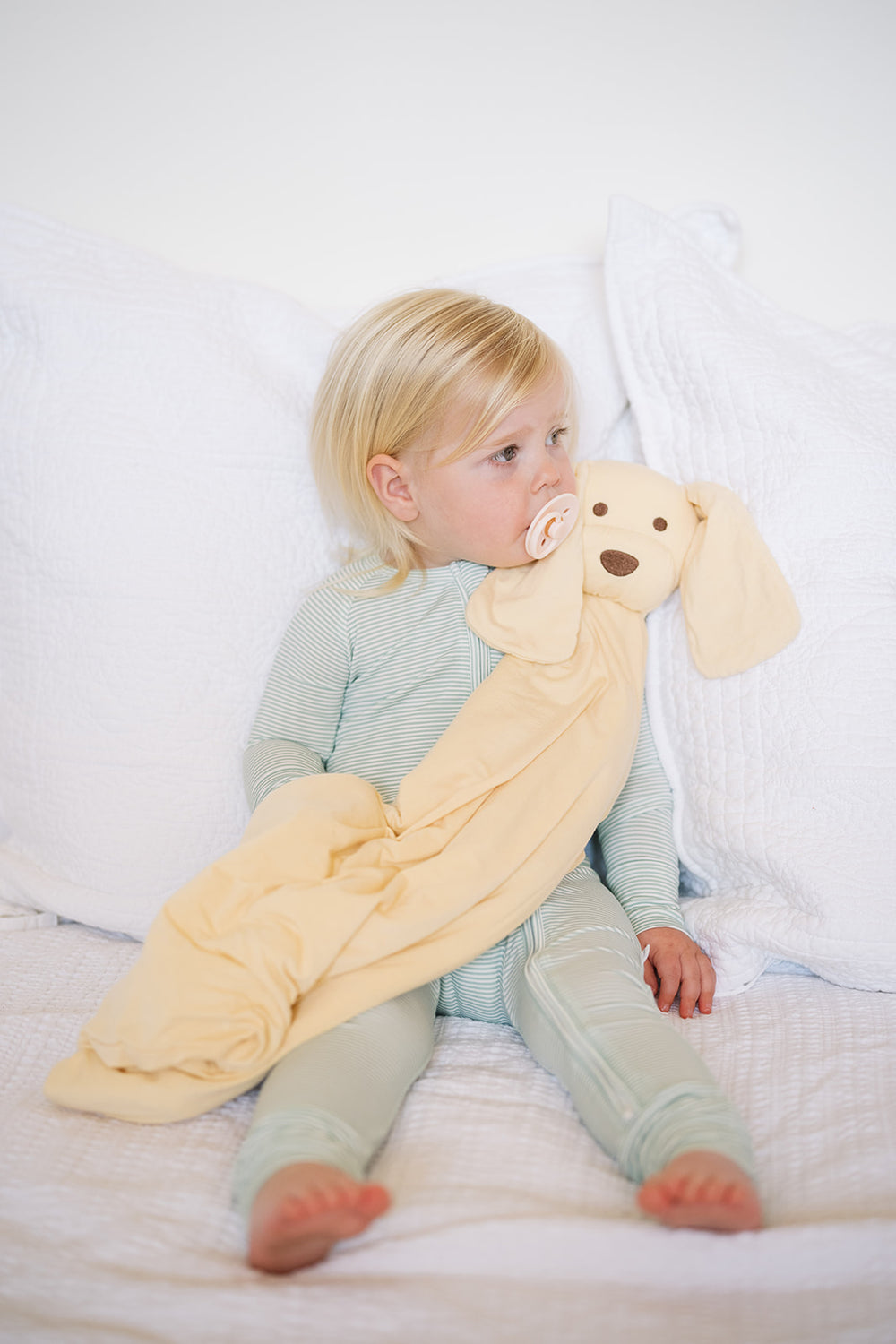 Buttercup Dog Lovey + Paci clip holder