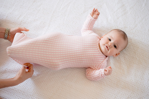 Newborn Gown - Gingham