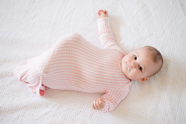 Newborn Gown - Gingham