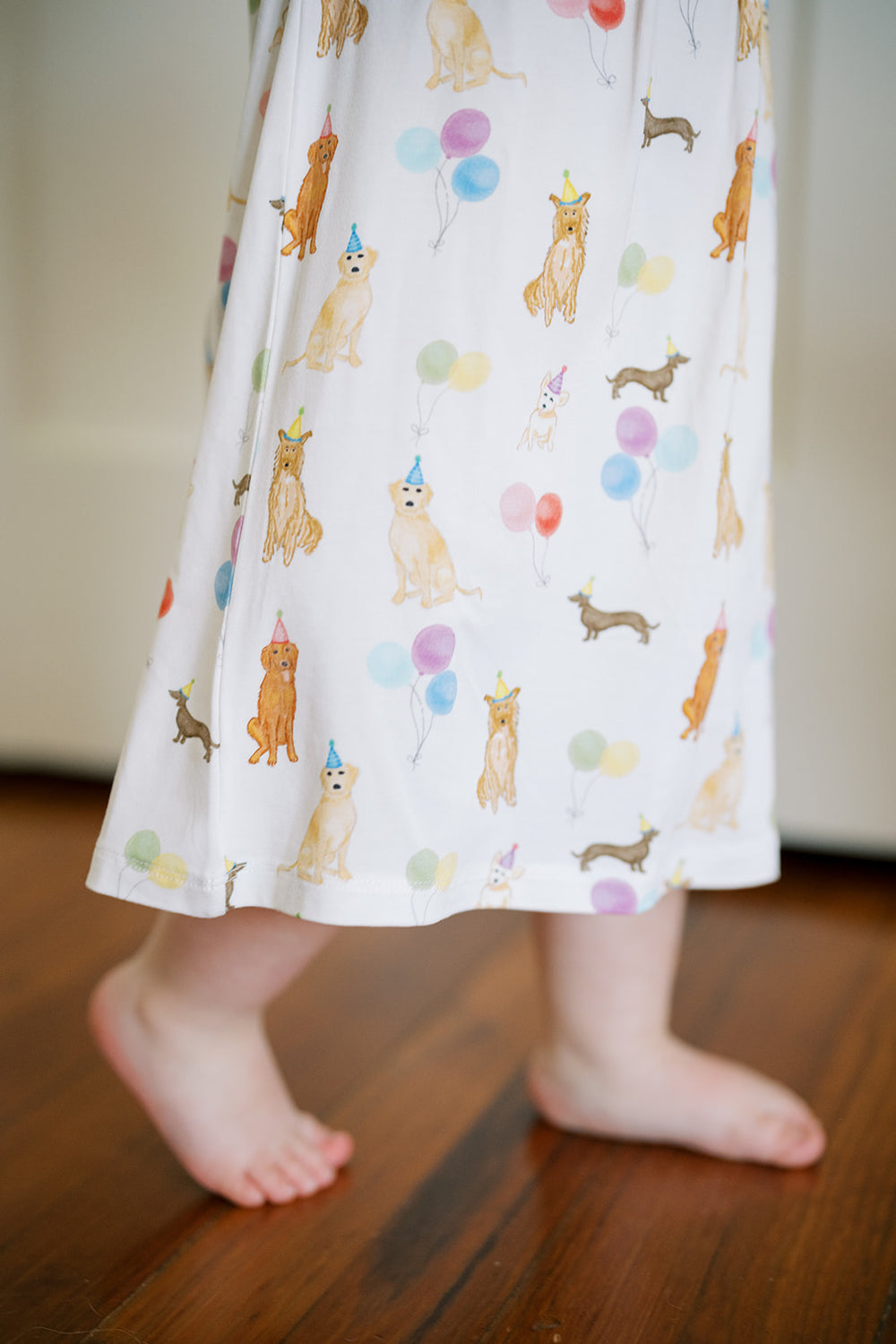 Pink Party Dogs Bamboo Dress