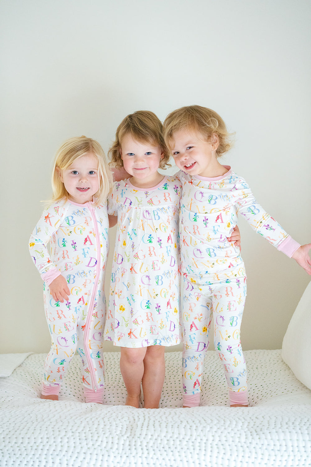 Floral ABC's 2 Piece Pajama Set