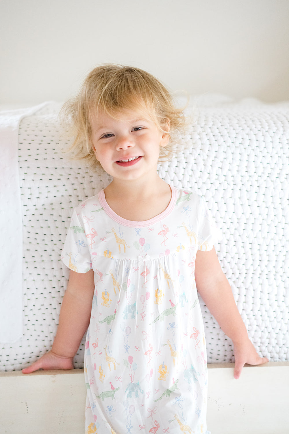 Birthday Zoo Animals Bamboo Dress