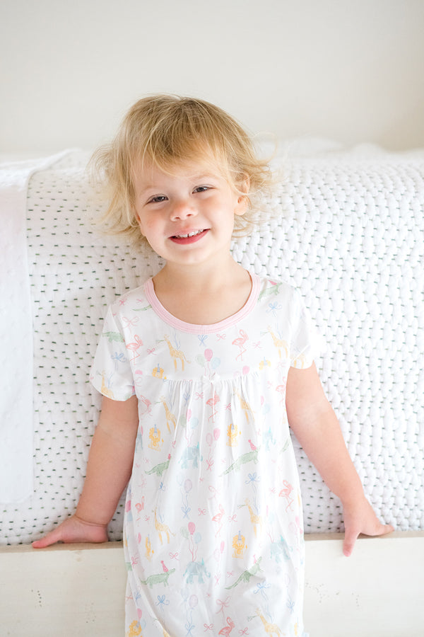 Birthday Zoo Animals Bamboo Dress