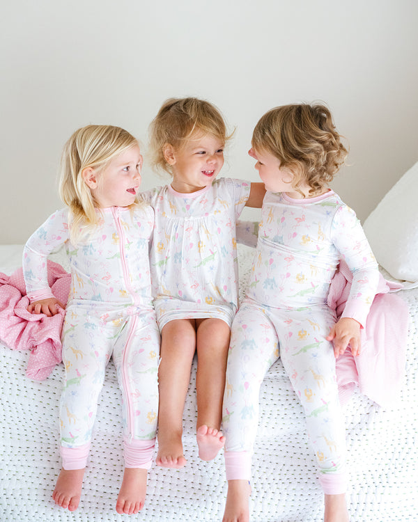 Birthday Zoo Animals 2 Piece Pajama Set