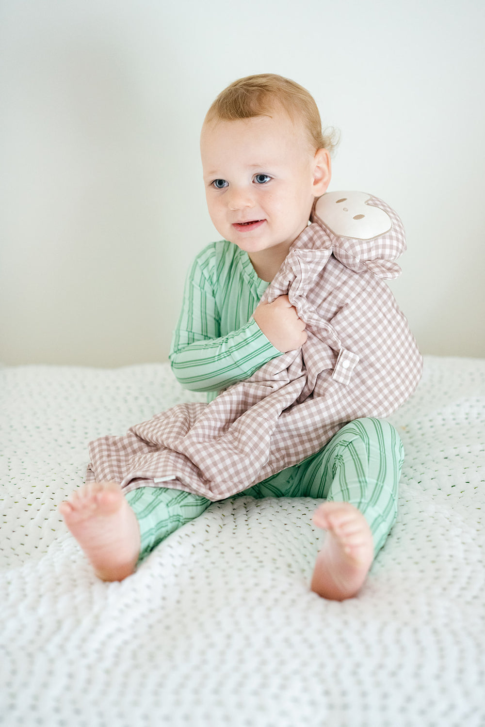 Mocha Monkey Lovey Blanket