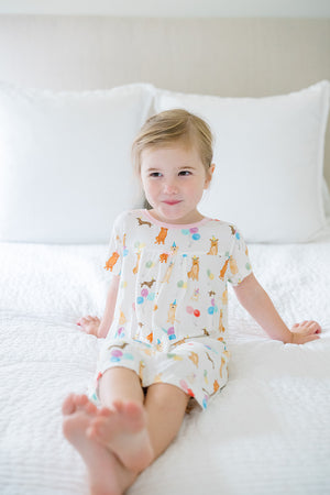 Pink Party Dogs Bamboo Dress