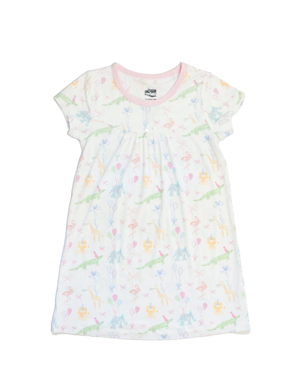 Birthday Zoo Animals Bamboo Dress